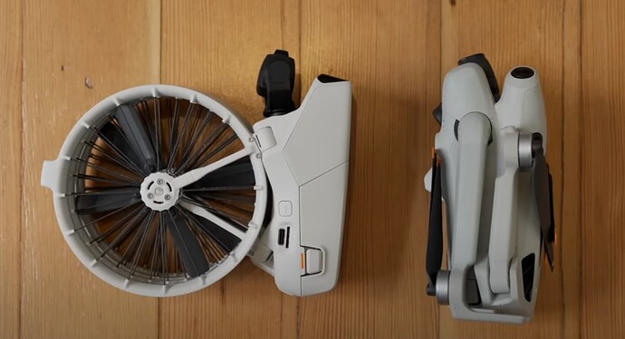Size difference between DJI Flip and Mini 4 Pro 2