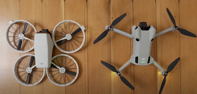 Size difference between DJI Flip and Mini 4 Pro