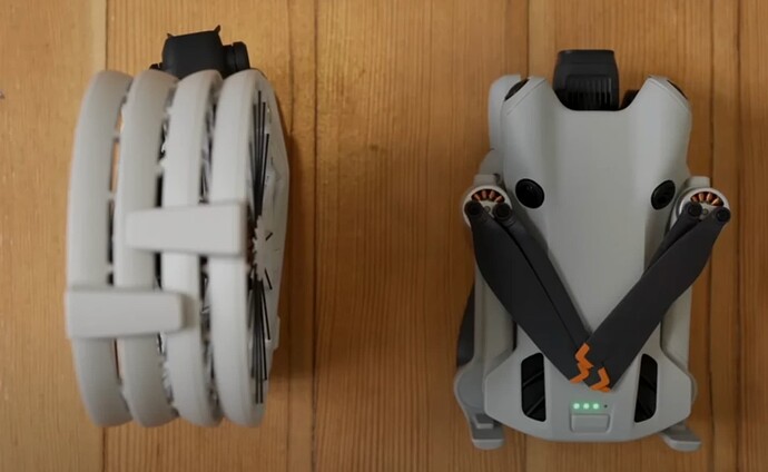 Size difference between DJI Flip and Mini 4 Pro 1